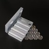 100 Pcs 30mm Coin Capsules with 5 Sizes EVA Foam