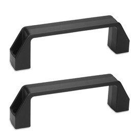 Ganter Normelemente Pack of 2 | GN 528-PA-132-8.5-SW | Plastic Polyamide | Bore Spacing: 132 mm