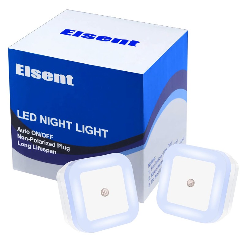 Elsent [Pack of 2] Bright Green Night Lights, Plug Into