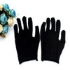 6 Pair Black Cotton Work Gloves Short Stretchy Gloves Jewelry