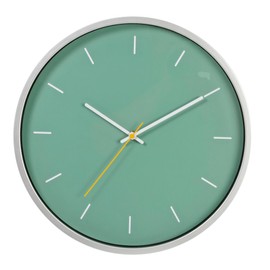 Kiera Grace Wall Clock, 14 Inch, Reyes Teal Simple Modern Wall Clocks Battery Operated, Silent Non Ticking Bright Color Home Decor for Living Room, Kitchen, Bathroom