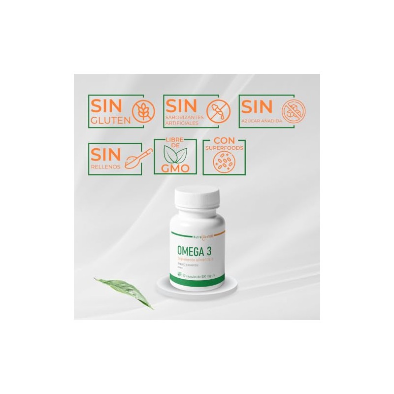 Nutrasien100 Omega 3 Puro de Salmón con Resveratrol | 750
