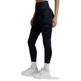 Colorfulkoala Women's High Waisted Pattern Leggings Full-Length Yoga Pants (M, Grey Camo)