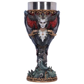 Nemesis Now Diablo® IV Lilith Calice 19,5 cm, resina con licenza ufficiale Diablo, design esclusivo, Diablo Drink Cup, Cast in resina fine, sapientemente dipinta a mano, inserto rimovibile