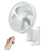 8.5-Inch Quiet Wall-Mounted Oscillation Fan with Remote & Timer, 4-Speed