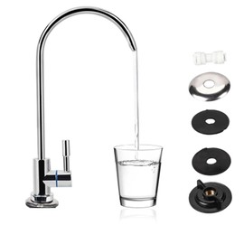 GeluEla RO 360° Rotation Stainless Steel Alloy Copper Core Brushed Kitchen Mixer Tap