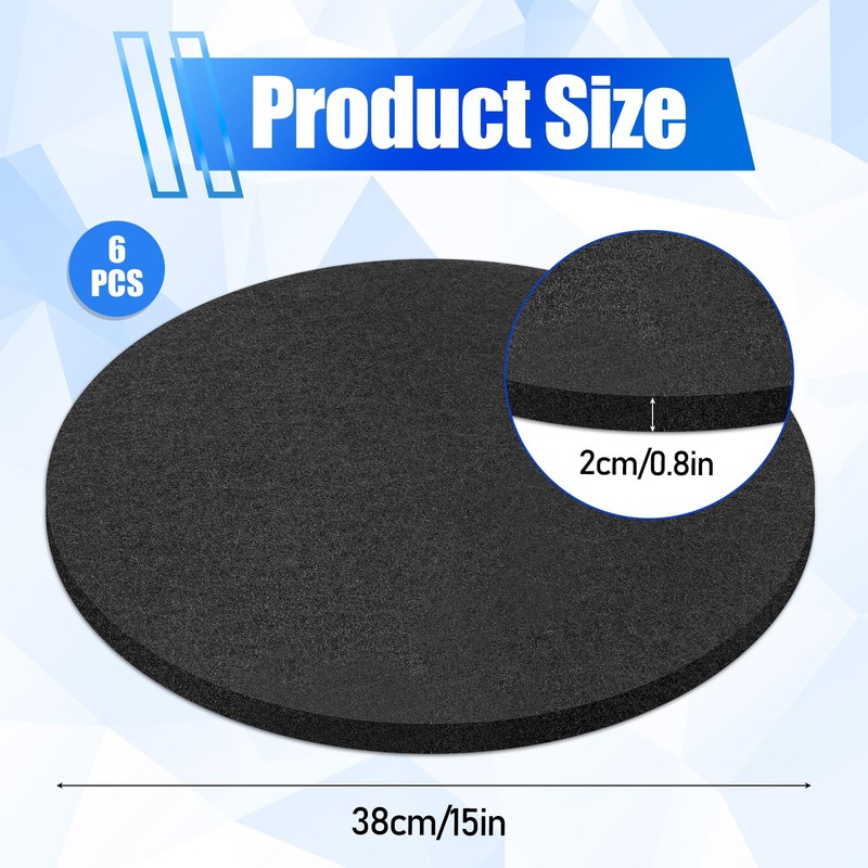 Exclaith 6 Pack Oil Drain Splash Pad 15 inch Round