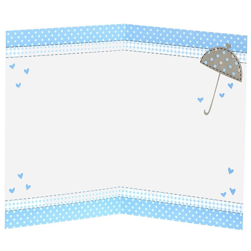 Unique Baby Elephant Thank You Cards, 5.5" x 4", Blue