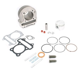 Glixal 52mm Big Bore Cylinder Kit Rebuild Kit GY6 49cc 50cc to 105cc 139QMB 139QMA Scooter Moped ATV Go-Kart