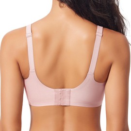 Fashionable Mesh Bra Women's Seamless Bra Without Underwire Comfortable Bra Push Up Deep V-Neck Non-Wired Soft Bras Padded Bralette Good Hold Bra Large Size Breasts, pink, L