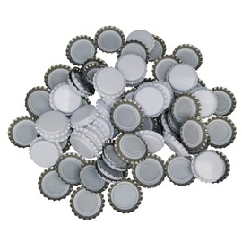 BALLIIHOO Pack of 250 Crown Bottle Caps - White