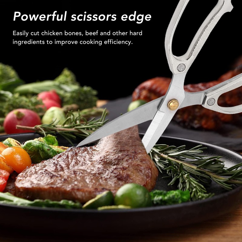 Kitchen Scissors All Purpose Stainless Steel Scissors Food Cooking Scissors