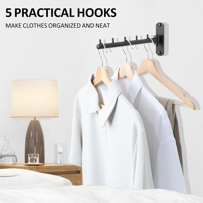 Mooche Swing Clothes Hanger Rack, Garment Racks Folding Clothes Bar