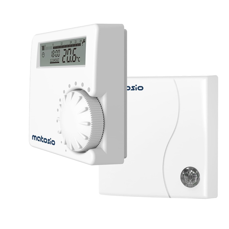 Matosio TH611 Digital Programmable Wireless Thermostat Heater with Receiver, Boiler