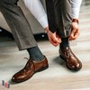 HUGH UGOLI Men's Bamboo Dress Socks for Business & Trouser,