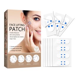 Eazerom 02 Face Lifting Tape,120 Stück Unsichtbare Facelifting Tape für V-Form face,V-Form Gesicht Verbergen von Gesichtsfalten Lifting Schlaffe Haut,Facelifting Aufkleber, Lift Gesicht Aufkleber