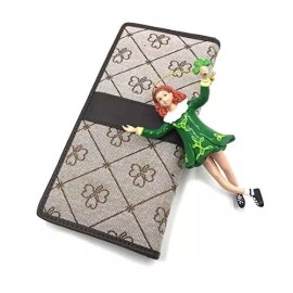 J.C. WALSH , DUBLIN, Ireland Shamrock Wallet and Irish Dancer Ornament Set
