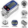 Turbine Flow Meter 3/4" inch Digital LCD Display with NPT