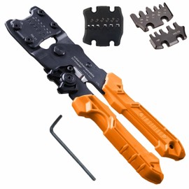 ENGINEER PAD-11 & PAD-12S & PAD-13S Precision Crimping Tool Bundle (Orange, Small, Medium & Large Sizes) - Made in Japan