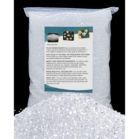 5LB Unscented Aroma Beads for Car Freshies, Clear Gel Crystal No Fragrance, DIY Homemade Natural Eva Beads Bulk