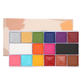 Pintura Facial y Corporal de 16 Colores, Paleta de Aceite de Pintura Corporal Facial Athena, Kit de Pintura de Maquillaje, Paleta de Pintura Facial para Disfraces de Cosplay