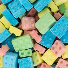 Dee Best Candy Bricks Building Brick Candy Assortment - 18 Party Favor Bags Assorted Fruit Flavors Fun for All Ages Make Your Event Sweet with These Irresistible Party Favors
