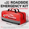 General Medi 127-Pieces Roadside Car Emergency Kit Include Mini First