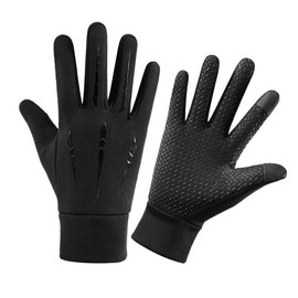 Winter Warm Gloves, Touch Screen Thermal Gloves, Outdoor Sports Gloves for Cycling, Running, Hiking, Camping, Skiing, Snowboarding - Color: Black, Specification: one size fits all