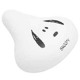 Nobi Chari CAP BIG Bicycle Saddle Cover, For Large Saddles, Snoopy Face, White