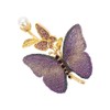 Elegant Fabric Butterfly Brooches Pin, Rhinestone Brooch Lapel Pins for