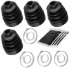 Caltric 2 Rear Axle Inner Outer CV Boot Kit for