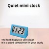 Mubuni Small Digital Travel Clock,Led Digital Electronic Clock,Portable Travel And
