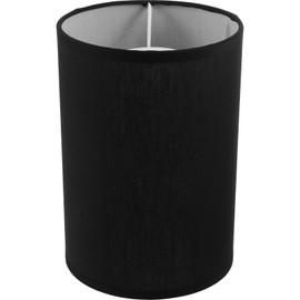 PRETYZOOM Drum Cylinder Lampshade Natural Linen Lampshade Clip-on Lampshade Replacement for Table Lamp Floor Lamp Black