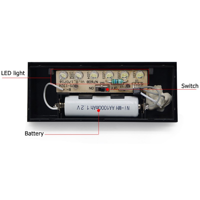 Solar Power LED Light Sign House Hotel Door Address Plaque