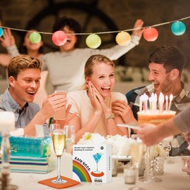 RAINWOOD Premium 2 Ply Blue Napkins 120 Count - Elegant Blue Napkins for Wedding Napkins and Cocktail Receptions and Parties - Disposable Blue Cocktail Napkins. 5" x 5"