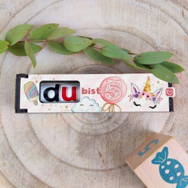 Generisch Geschenk Mädchen 5 Jahre - Schokoriegel Geschenkbox inkl. Duplo Einhorn - Geschenk 5 Jahre Mädchen, Mädchen 5 Jahre Geschenkideen, Geschenke für 5 Jährige Mädchen, 5 Jahre Mädchen, Mädchen 5 Jahre