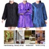 TOPTIE Satin Long Sleeve Smock Haircut Cape Jacket for Hair