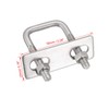uxcell Square u-Bolts 1"(25mm) Inner Width 50mm Length M6 304