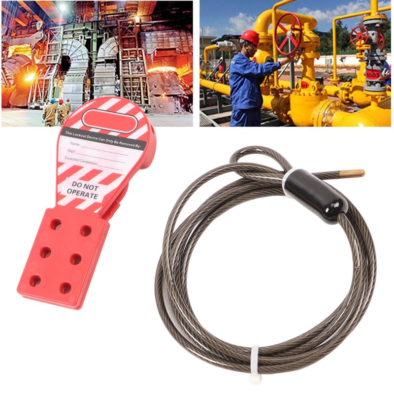 Tagout Cable Lock Rugged Reliable Rustproof 6 Hole Stainless Steel