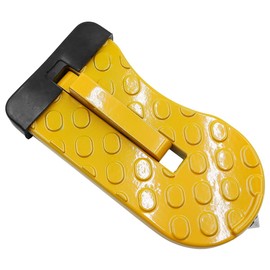 Car Multi-Functional Latch Door Step, Foldable Car Roof Rack Step U Shaped Hook Pedal Foot Pegs, Glass Breaker Safety Hammer (Orange)