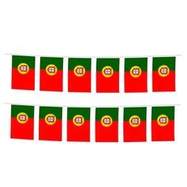 Portugal Flags Portuguese Small String Flag Banner Mini National Country World Flags Pennant Banners For Party Events Classroom Garden Olympics Festival Grand Opening Bar Celebration Decorations