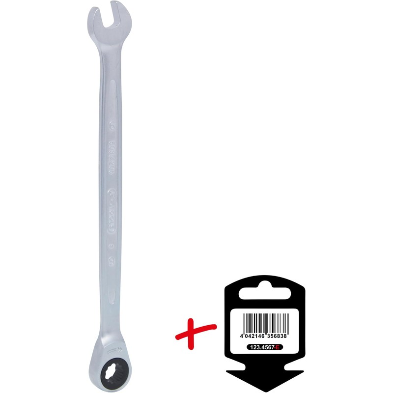 KS Tools GEARplus Schlüssel 6mm feinverzahnter Ring-Maul-Schlüssel, auf Hänger