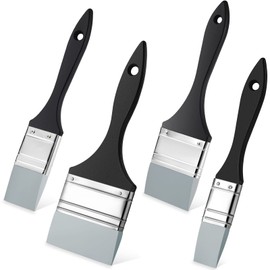 4 Pieces Silicone Paint Brush Set Color Shapers Silicone Brushes for Resin Painting Flat Paintbrush Acrylic and Water Based Tool(1.5/2/ 2.5/3 in Wide)