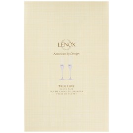 Lenox True Love Glass Flute Pair Clear, 1.25 LB