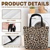 Leopard Print Reusable Shopping Bag Women Foldable Grocery Tote Bag