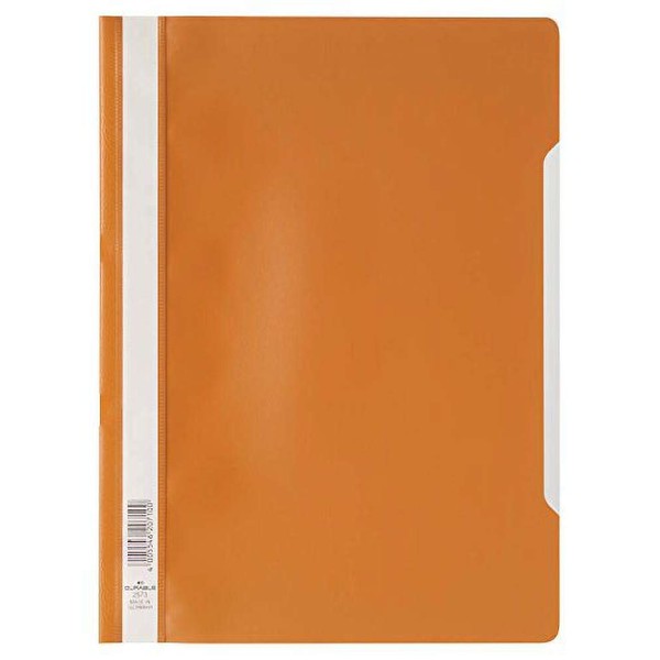 Durable 252309 Clear View Folder-Report File A4 PP, Orange -