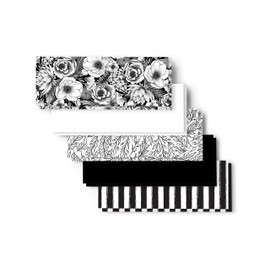 Cricut 2008049 Joy Luxury Sticky Backed Paper Black and White Botanical