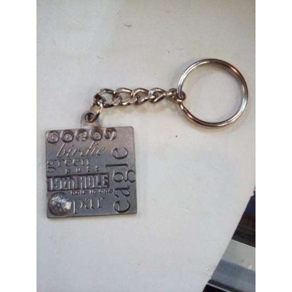 ELAIN ZINN PEWTER GOLF KEYRING 1996 ETAIN ZINN NOS