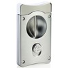 Caseti Caseti Wedge V Cigar Cutter-Satin Chrome, Silver