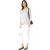 HATCH Maternity Women’s THE OFF-SHOULDER JERSEY TOP Gray Size 3